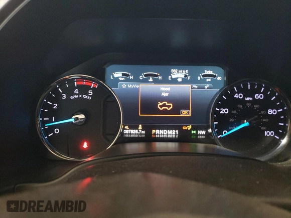 2018 Ford F-350 XL with VIN 1FT8W3BT8JEC75422, listed as a Copart auction lot 53112185 with 97,826 mi miles and Salvage Title. Bid and sale history available at DreamBid. Image 9.
