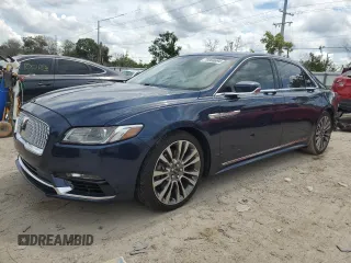 2017 Lincoln Continental Reserve with VIN 1LN6L9RP6H5605463, listed as a Copart auction lot 70968694 with 59,272 mi miles and Salvage Title. Bid and sale history available at carsss.com. Image 1.
