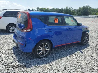 2021 Kia Soul Turbo with VIN KNDJ53AF4M7738682, listed as a Copart auction lot 54546095 with 29,728 mi miles and Salvage Title. Bid and sale history available at DreamBid. Image 3.