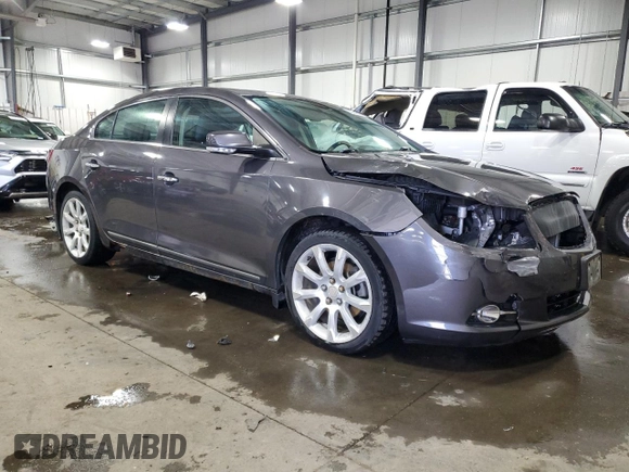 2013 Buick LaCrosse Touring with VIN 1G4GJ5G38DF182344, listed as a Copart auction lot 52602055 with 153,759 mi miles and Salvage title. Bid and sale history available at DreamBid. Image 4.