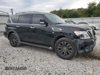 2018 Nissan Armada Platinum with VIN JN8AY2NF8JX300128, listed as a Copart auction lot 72628494 with 145,379 mi miles and Salvage Title. Bid and sale history available at carsss.com. Image 4.