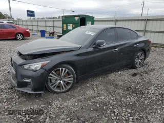 2020 Infiniti Q50 3.0t SPORT with VIN JN1EV7AP7LM205102, listed as a Copart auction lot 43652135 with 68,075 mi miles and Salvage Title. Bid and sale history available at carsss.com. Image 1.