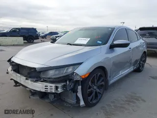 2019 Honda Civic Sedan Sport with VIN 19XFC2F8XKE015898, listed as a IAAI auction lot 41431062 with 108,071 mi miles. Bid and sale history available at carsss.com. Image 2.