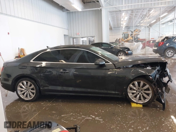 2018 Audi A5 Premium Plus with VIN WAUPNAF51JA073637, listed as a IAAI auction lot 41289291 with Not Provided miles and . Bid and sale history available at DreamBid. Image 13.