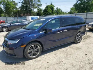 2022 Honda Odyssey Elite z VIN 5FNRL6H95NB056898, wystawiony jako Copart lot #57226295 z przebiegiem 40 758 mil mil oraz Szkoda całkowita • Salvage title. Historia ofert i sprzedaży dostępna na DreamBid. Obrazek 1.