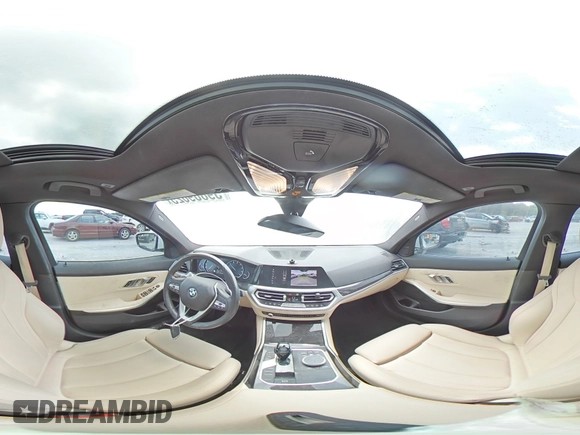 2020 BMW 3 Series 330i with VIN 3MW5R1J01L8B13902, listed as a Copart auction lot 59869625 with 54,992 mi miles and Salvage title. Bid and sale history available at DreamBid. Image 14.