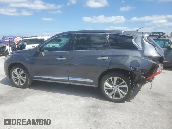 2014 Infiniti QX60 with VIN 5N1AL0MN2EC501751, listed as a Copart auction lot 53082725 with 134,076 mi miles and Salvage Title. Bid and sale history available at DreamBid. Image 2.