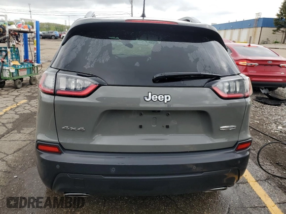 2021 Jeep Cherokee Latitude Lux with VIN 1C4PJMMXXMD103354, listed as a Copart auction lot 55296805 with 53,220 mi miles and Non repairable. Bid and sale history available at DreamBid. Image 6.