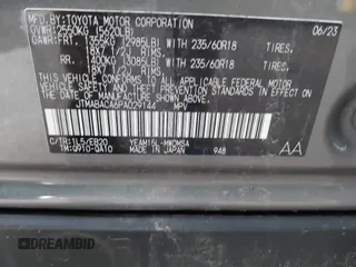 2023 Toyota bZ4X XLE z VIN JTMABACA6PA029144, wystawiony jako IAAI lot #42245153 z przebiegiem Nie podano mil oraz . Historia ofert i sprzedaży dostępna na DreamBid. Obrazek 9.