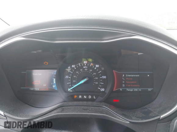 2019 Ford Fusion Titanium with VIN 3FA6P0SU9KR126985, listed as a IAAI auction lot 42255509 with 138,779 mi miles and . Bid and sale history available at DreamBid. Image 7.