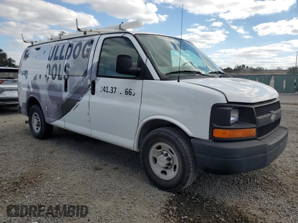 2014 Chevrolet Express Cargo Van with VIN 1GCWGFBA9E1120654, listed as a Copart auction lot 81083604 with 0 mi miles and Salvage Title. Bid and sale history available at carsss.com. Image 4.