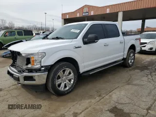 2020 Ford F-150 XL with VIN 1FTEW1EP1LKF36366, listed as a Copart auction lot 50186345 with 44,947 mi miles and Salvage Title. Bid and sale history available at DreamBid. Image 1.