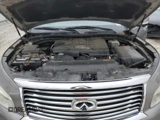 2012 Infiniti QX56 7-passenger with VIN JN8AZ2NE4C9017723, listed as a Copart auction lot 44863515 with 130,033 mi miles and Clean Title. Bid and sale history available at carsss.com. Image 12.