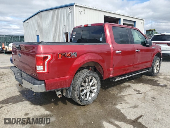 2016 Ford F-150 XLT with VIN 1FTEW1EF9GKD61944, listed as a Copart auction lot 53805495 with 233,579 mi miles and Salvage Title. Bid and sale history available at DreamBid. Image 3.