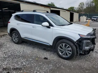 2020 Hyundai Santa Fe SEL with VIN 5NMS3CAD2LH224572, listed as a Copart auction lot 52701355 with 77,186 mi miles and Salvage Title. Bid and sale history available at carsss.com. Image 4.