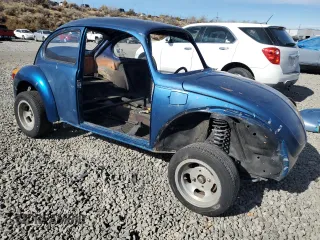 1973 Volkswagen Beetle with VIN 1332477215, listed as a Copart auction lot 77263164 with Not Provided miles and Salvage Title. Bid and sale history available at DreamBid. Image 4.