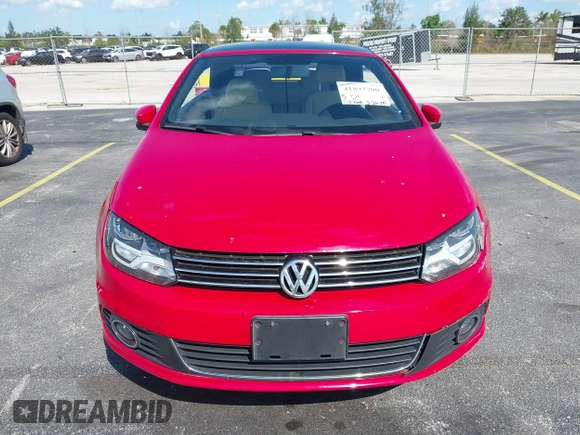 2013 Volkswagen Eos Komfort with VIN WVWBW8AH9DV008763, listed as a IAAI auction lot 41893700 with 53,766 mi miles and . Bid and sale history available at DreamBid. Image 12.