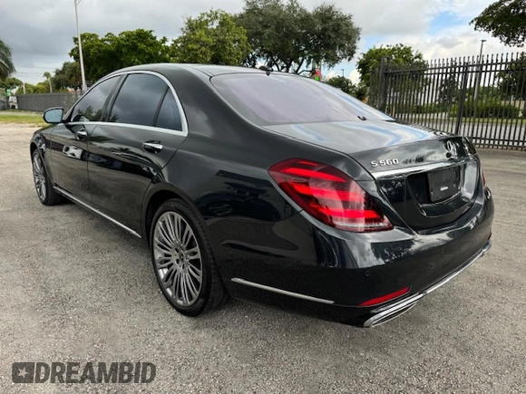 2020 Mercedes-Benz S-Class S 560 with VIN W1KUG8DB7LA559539, listed as a Copart auction lot 74956614 with 26,014 mi miles and Non Repairable. Bid and sale history available at carsss.com. Image 2.