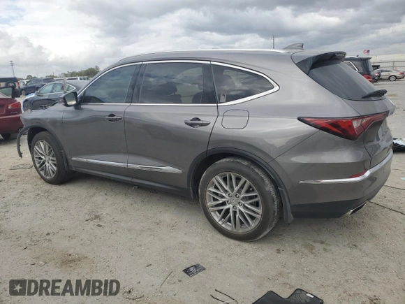 2022 Acura MDX w/Advance Package with VIN 5J8YE1H80NL023273, listed as a Copart auction lot 50019975 with 51,498 mi miles and Salvage Title. Bid and sale history available at carsss.com. Image 2.