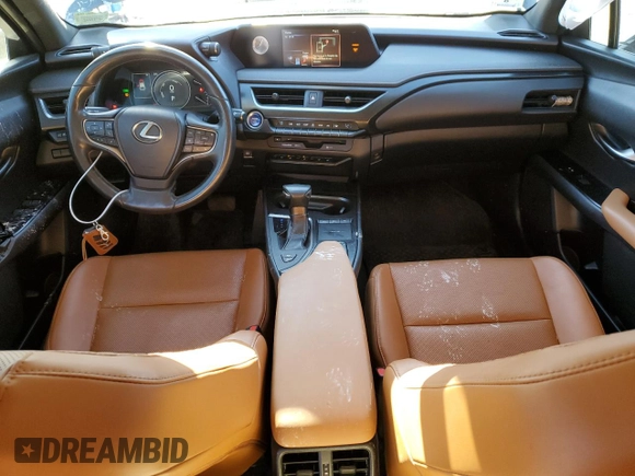 2019 Lexus UX 250h with VIN JTHU9JBH6K2013440, listed as a Copart auction lot 48181415 with 103,788 mi miles and Salvage title. Bid and sale history available at DreamBid. Image 8.