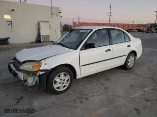 2003 Honda Civic DX with VIN 2HGES16153H514224, listed as a Copart auction lot 81694964 with 183,616 mi miles and Clean Title. Bid and sale history available at carsss.com. Image 1.
