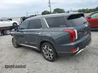 2022 Hyundai Palisade Calligraphy with VIN KM8R74HE7NU448581, listed as a Copart auction lot 62694225 with 95,341 mi miles and Salvage title. Bid and sale history available at DreamBid. Image 2.