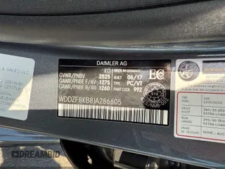 2018 Mercedes-Benz E-Class AMG E 63 S with VIN WDDZF8KB8JA286605, listed as a IAAI auction lot 42166486 with 53,430 mi miles. Bid and sale history available at carsss.com. Image 9.