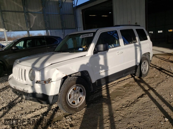 2015 Jeep Patriot Sport with VIN 1C4NJPBA4FD209051, listed as a Copart auction lot 84443874 with 131,962 mi miles and Salvage Title. Bid and sale history available at carsss.com. Image 1.