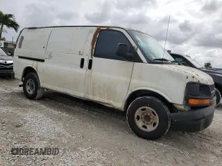 2004 Chevrolet Express Cargo with VIN 1GCGG25U841188896, listed as a Copart auction lot 59914195 with 331,537 mi miles and Salvage title. Bid and sale history available at DreamBid. Image 4.