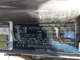 2017 Kia Forte LX with VIN 3KPFK4A7XHE156816, listed as a IAAI auction lot 41974501 with 153,606 mi miles. Bid and sale history available at carsss.com. Image 9.