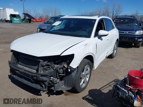 2019 Audi Q3 Premium with VIN WA1AECF37K1077089, listed as a IAAI auction lot 41742732 with 61,038 mi miles and . Bid and sale history available at DreamBid. Image 19.