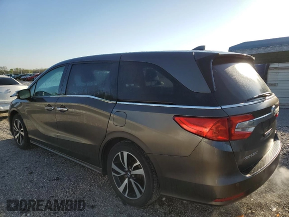 2018 Honda Odyssey Elite with VIN 5FNRL6H98JB087489, listed as a Copart auction lot 51930205 with 149,595 mi miles and Salvage Title. Bid and sale history available at DreamBid. Image 2.