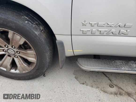2017 Nissan Titan SV with VIN 1N6AA1E60HN524426, listed as a Copart auction lot 55036775 with 109,258 mi miles and Salvage title. Bid and sale history available at DreamBid. Image 12.
