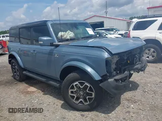2024 Ford Bronco Outer Banks with VIN 1FMDE8BH5RLA98387, listed as a IAAI auction lot 42496928 with 6,433 mi miles and . Bid and sale history available at DreamBid. Image 1.