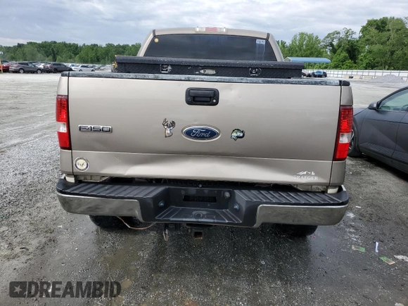 2004 Ford F-150 XLT with VIN 1FTPW14564KD21754, listed as a Copart auction lot 59007395 with 171,537 mi miles and Salvage title. Bid and sale history available at DreamBid. Image 6.