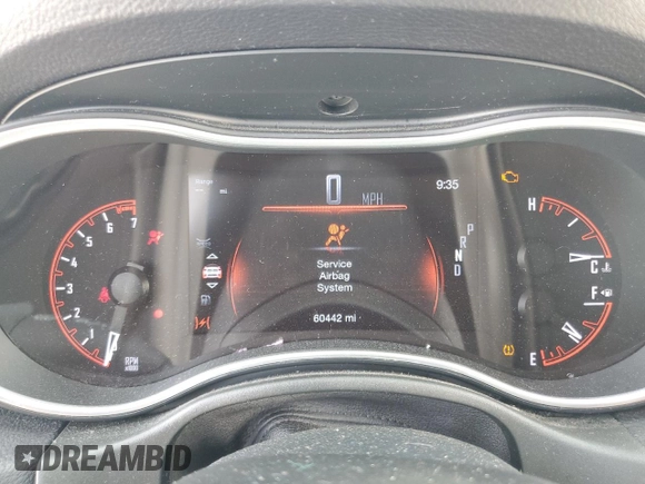 2020 Dodge Durango SXT Plus with VIN 1C4RDHAG6LC329813, listed as a Copart auction lot 72844584 with 60,442 mi miles and Non Repairable. Bid and sale history available at carsss.com. Image 9.