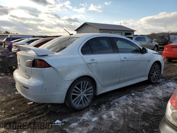 2017 Mitsubishi Lancer ES with VIN JA32V2FW3HU002880, listed as a Copart auction lot 88134085 with 129,954 mi miles and Salvage Title. Bid and sale history available at carsss.com. Image 3.