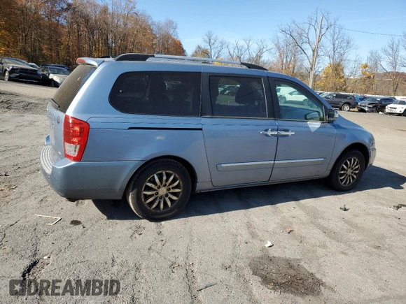 2011 Kia Sedona EX with VIN KNDMH4C77B6383638, listed as a Copart auction lot 78228534 with 176,993 mi miles and Salvage Title. Bid and sale history available at carsss.com. Image 3.
