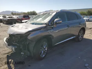 2013 Lexus RX 450h с VIN JTJBC1BA2D2062728, выставлен на аукционе Copart как лот 55646865 с пробегом 150 799 миль миль и Списание • Salvage title. История ставок и продаж доступна на DreamBid. Изображение 1.