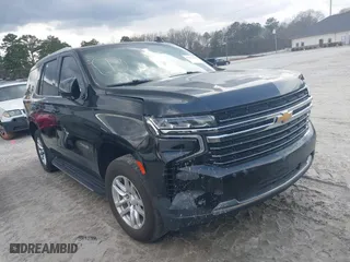 2021 Chevrolet Tahoe LT with VIN 1GNSCNKD8MR248213, listed as a IAAI auction lot 41173322 with 121,393 mi miles. Bid and sale history available at carsss.com. Image 1.