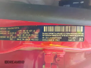2017 Jeep Renegade Sport z VIN ZACCJAAB9HPF54630, wystawiony jako IAAI lot #42337317 z przebiegiem 135 571 mil mil oraz . Historia ofert i sprzedaży dostępna na DreamBid. Obrazek 9.