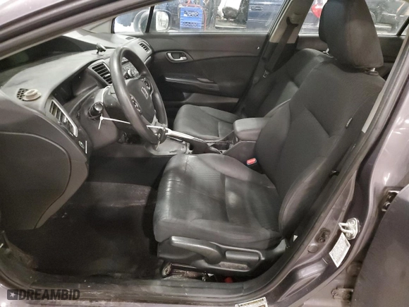 2015 Honda Civic Sedan LX with VIN 19XFB2F53FE118790, listed as a Copart auction lot 46921465 with 284,965 mi miles and Salvage Title. Bid and sale history available at carsss.com. Image 7.