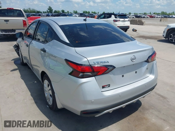 2024 Nissan Versa S with VIN 3N1CN8DV2RL841405, listed as a IAAI auction lot 42080581 with 12,605 mi miles. Bid and sale history available at carsss.com. Image 3.