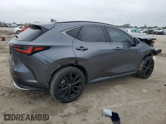 2024 Lexus NX with VIN 2T2KGCEZ7RC047487, listed as a Copart auction lot 89308435 with 0 mi miles and Salvage Title. Bid and sale history available at carsss.com. Image 3.