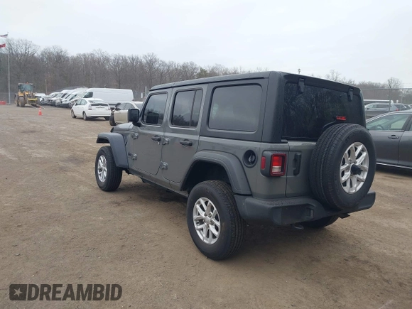 2023 Jeep Wrangler Sport S with VIN 1C4HJXDN0PW638934, listed as a IAAI auction lot 41719467 with 16,686 mi miles and . Bid and sale history available at DreamBid. Image 3.