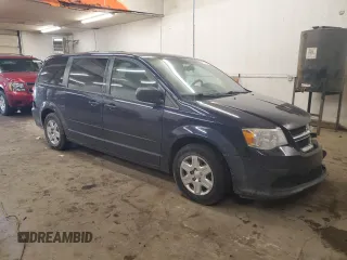 2012 Dodge Grand Caravan SE with VIN 2C4RDGBG2CR333664, listed as a Copart auction lot 46734485 with 211,138 mi miles and Salvage Title. Bid and sale history available at DreamBid. Image 4.