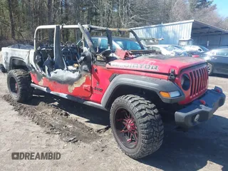 2020 Jeep Gladiator Sport S with VIN 1C6HJTAG7LL122586, listed as a IAAI auction lot 41771096 with Not Provided miles. Bid and sale history available at carsss.com. Image 1.