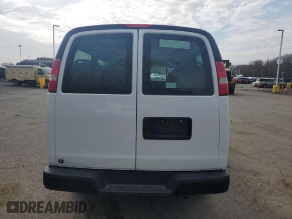 2016 Chevrolet Express Cargo with VIN 1GCWGAFFXG1170085, listed as a Copart auction lot 44425025 with 34,880 mi miles and Salvage title. Bid and sale history available at DreamBid. Image 6.