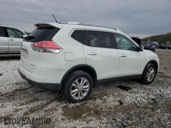 2016 Nissan Rogue SV with VIN KNMAT2MV6GP694692, listed as a Copart auction lot 46224705 with 109,939 mi miles and Salvage Title. Bid and sale history available at carsss.com. Image 3.