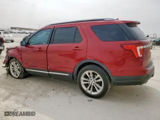 2018 Ford Explorer XLT with VIN 1FM5K7D85JGB42275, listed as a Copart auction lot 51679765 with 76,177 mi miles and Salvage Title. Bid and sale history available at carsss.com. Image 2.